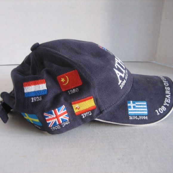 Athens 2004 Australian Olympic Team Navy Fabric Baseball Cap/Hat Pre-Owned - Picture 4 of 6